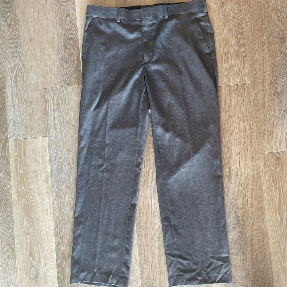 Mens suit Dress pants 34x30 charcoal